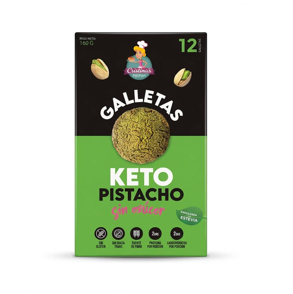 Galletas Keto Pistacho (sin azúcar)